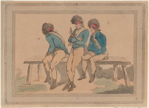 Three Volunteers by Thomas Rowlandson