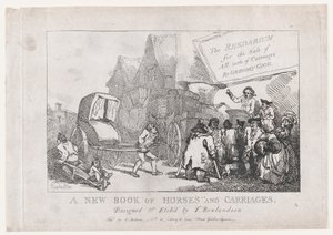 Title Page: A New Book of Horses and Carriages, or, The Rhedarium for the Sale of All Sorts by Thomas Rowlandson
