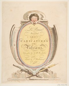 Title Page: Le Brun Travested, or Caricatures of the Passions by Thomas Rowlandson