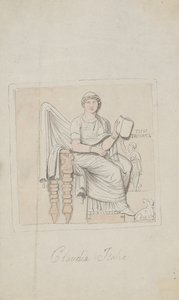 Tombstone, Claudia Italia as the Allegory of Music