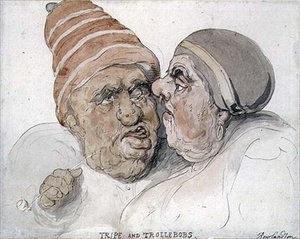 Tripe and Trollebobs by Thomas Rowlandson