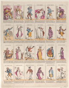 Twelfth Night Characters, 1811 by Thomas Rowlandson