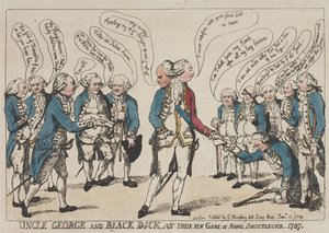 Uncle George and Black Dick at Their New Game of Naval Shuttlecock by Thomas Rowlandson