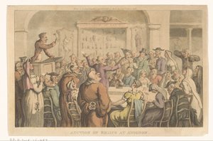 Auction of Relics at Avignon by Thomas Rowlandson