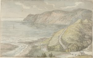 View from the Inn at Lynton by Thomas Rowlandson