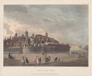 View of the Tower by Thomas Rowlandson