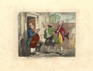 Visiting Gentlemen Refused Entry to a House by a Servant by Thomas Rowlandson