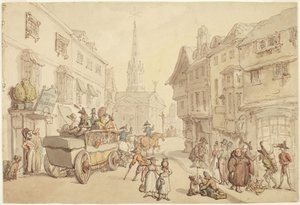 Journey in France: Hotel de Flandre by Thomas Rowlandson