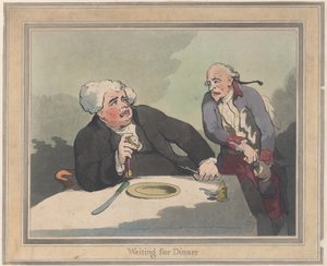 Waiting for Dinner by Thomas Rowlandson