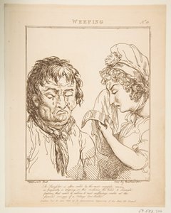 Weeping Le Brun Travested, or Caricatures of the Passions by Thomas Rowlandson
