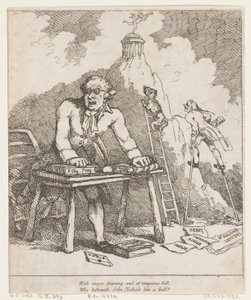 With Anger Foaming..., from Benevolent Epistle, 1790 by Thomas Rowlandson