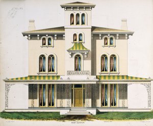 Front Elevation for Villa No.1, from 