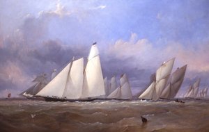 The America at Cowes, 1852