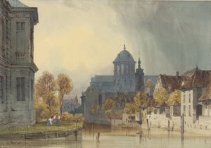 A View of the Church of Our Lady of Hanswijk, Mechelen, Belgium by Thomas Shotter Boys