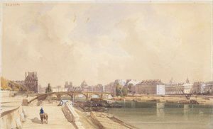 The Pont Royal in 1833 by Thomas Shotter Boys