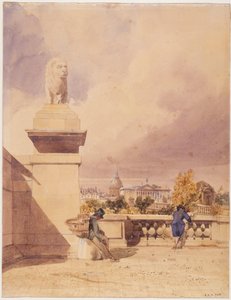 The Pont de la Concorde and the Chamber of Deputies, View Taken from the Terrace of the Tuileries by Thomas Shotter Boys