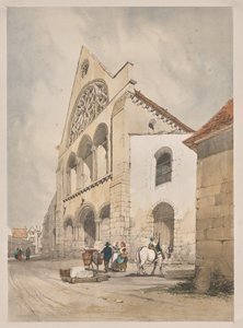 Picturesque Architecture in Paris, Ghent, Antwerp, Rouen: St. Andre, Chartres, France by Thomas Shotter Boys
