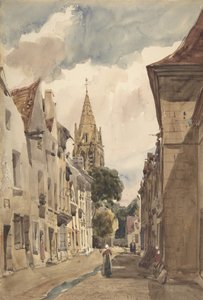 View of Issy A Street in Issy-les-Moulineaux by Thomas Shotter Boys
