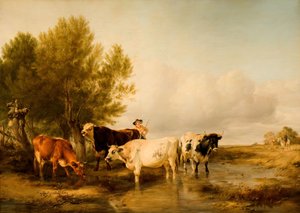 Cattle in a Stream, 1841