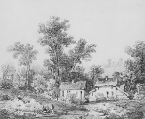 Farm Landscape (from McGuire Scrapbook) by Thomas Sidney Cooper