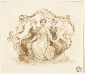 Allegory of England, Scotland, and Ireland by Thomas Stothard