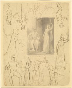 Design for a Book Illustration of Circe and Odysseus by Thomas Stothard