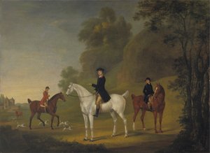 Lord Bulkeley and his Harriers, his Huntsman John Wells and Whipper-In R. Jennings by Thomas Stringer