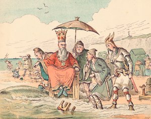 Canute and his Courtiers by Thomas Strong Seccombe