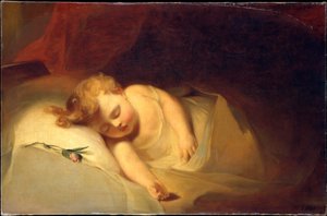 Child Asleep (The Rosebud) by Thomas Sully