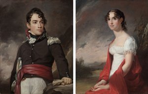 Portraits of Jean Terford David and Mary Sicard David by Thomas Sully