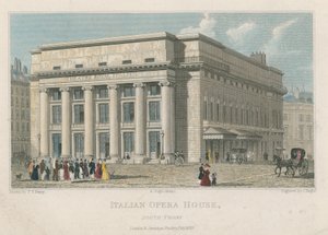 Italian Opera House, South Front, London by Thomas Talbot Bury