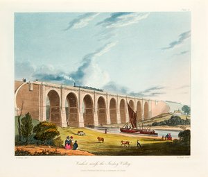 Viaduct across the Sankey Valley, Warrington, Cheshire