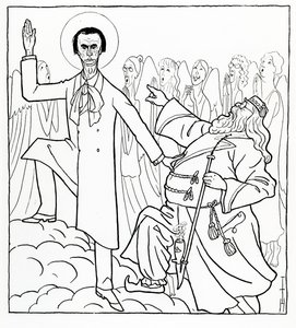 Caricature of Rudolf Steiner, illustration from 