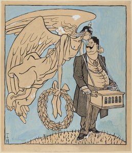 The Roland of Berlin; Simplicissimus IX/13, 1905 by Thomas Theodor Heine