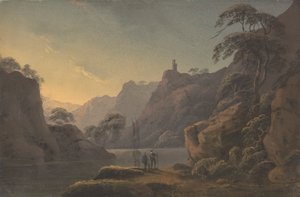 Composition: River Winding between High Rocks