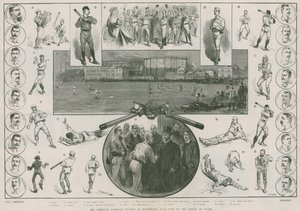 The American Baseball Players at Kennington Oval - Visit of the Prince of Wales by Thomas Walter Wilson