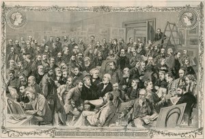 The Members of the Institute of Painters in Water Colours by Thomas Walter Wilson
