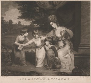 Lady Rushout and Children by Thomas Watson