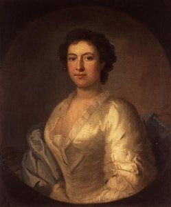Portrait of the singer Susannah Maria Cibber by Thomas Wollaston