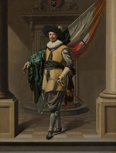 Portrait of Loef Vredericx as an Ensign by Thomas de Keyser