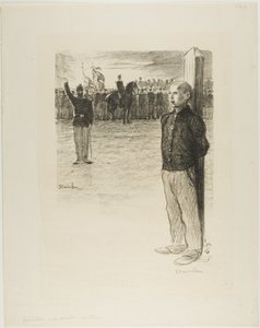 Civil Rehabilitation and Military Execution by Théophile Alexandre Pierre Steinlen