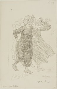 Gust of Wind by Théophile Alexandre Pierre Steinlen