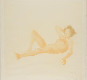 Reclining Woman by Théophile Alexandre Pierre Steinlen