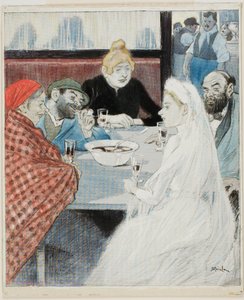 The Bride by Théophile Alexandre Pierre Steinlen