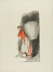 The Rag-picker by Théophile Alexandre Pierre Steinlen
