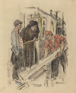 Gossips, late 19th-early 20th century by Théophile Alexandre Steinlen