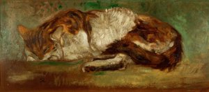 Th. A. Steinlen, Sleeping Cat by Théophile Alexandre Steinlen