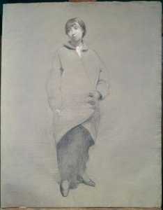 Young Woman in Coat by Théophile Alexandre Steinlen