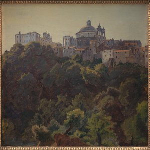 View Towards Ariccia and the Palazzo Chigi and S. Maria dell