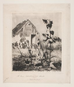 Sunflowers by the House by Thorvald Niss